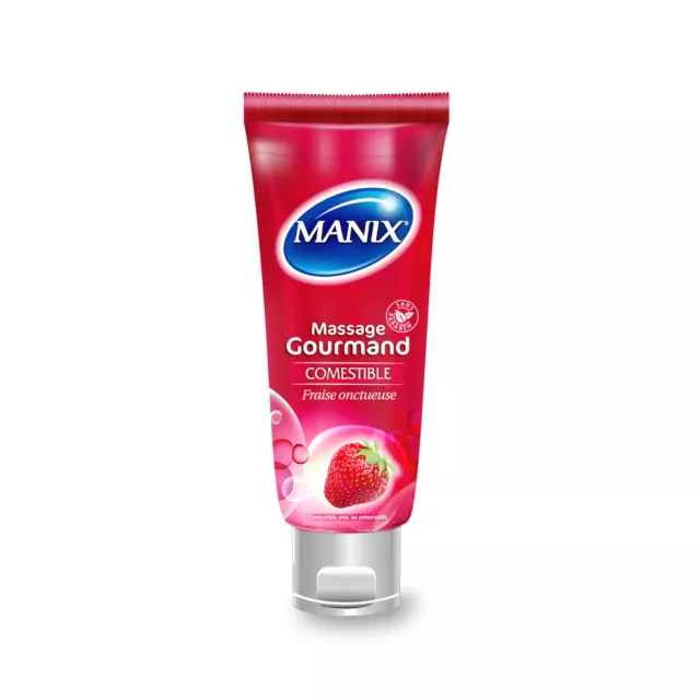 Massage et Cosmetique Gel de Massage Gourmand Comestible Fraise - MANIX