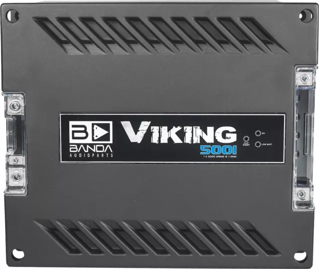 Banda Viking 5001 5000WRMS 1 Channel 1 OHM Amplifier Car Audio Banda Audioparts