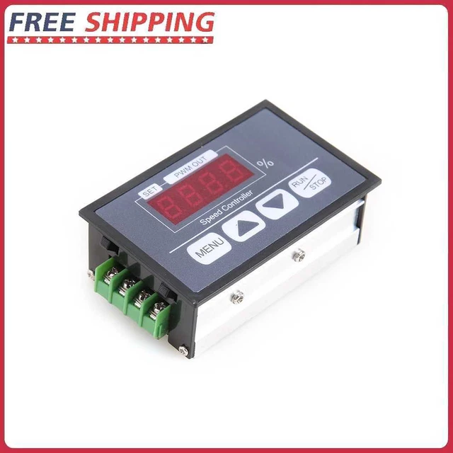 Soft Start Stop PWM DC Motor Speed Governor 6-60V 30A Digital Display Controller