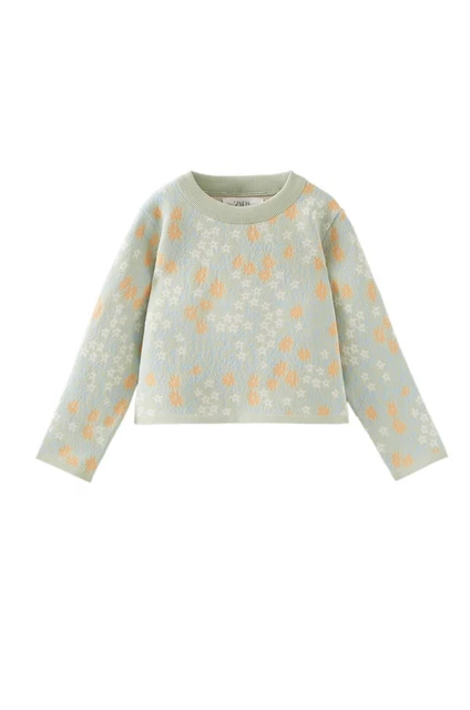 MAGLIONE MAGLIONE BAMBINI Amato Ragazze Floreale Maglia ZARA UK 8