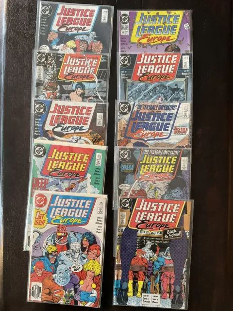 JUSTICE LEAGUE EUROPE 1-10. DC Copper Age Comics. Free Shipping