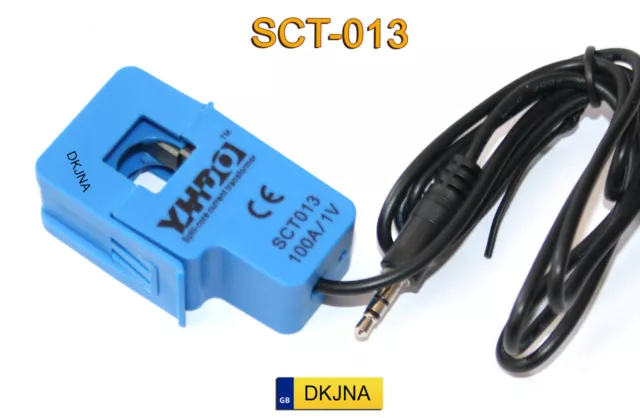 30/50/100A SCT-013 Non-invasive AC Current Sensor Split Core Transformer 3