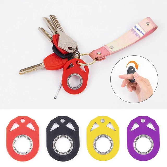 Portachiavi Fidget Spinner Ascensore Lavoro Metallo Rotante Giocattolo Fibbia