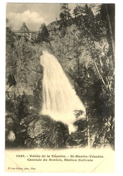 CPA 06 Alpes-Maritimes Saint-Martin-Vesubia Boreon Cascade