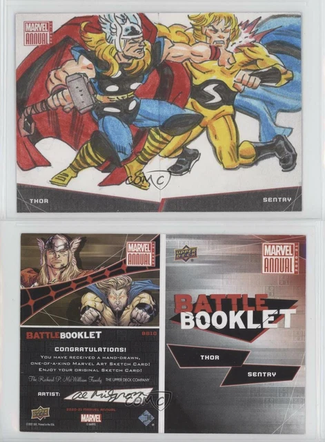 2020-21 Upper Deck Marvel Annual 1/1 Al Milgrom #BB10.1 Auto Sketch 0n8 3