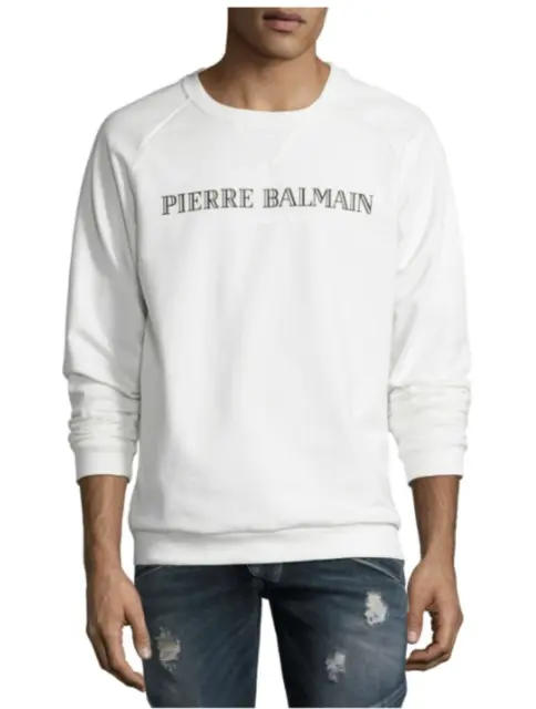 Pierre Balmain Iconic LOGO Sweatshirt Jumper Sweater Hoody Pullover 46