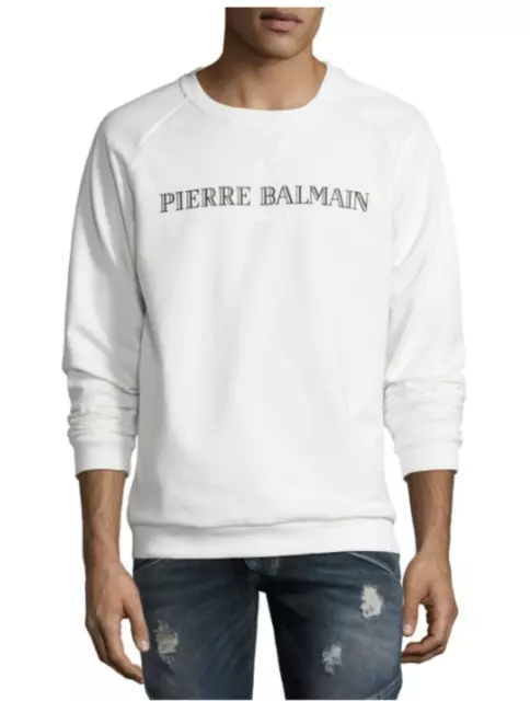 Pierre Balmain Iconic Logo Sweatshirt Jumper Sweater Hoody Pulli Pullover 46