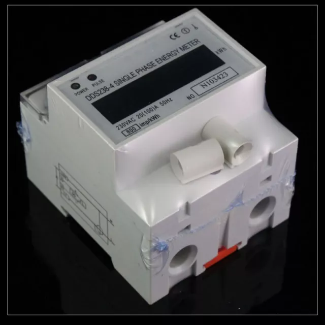 230V 50HZ Single Phase DIN-rail Type Kilowatt Hour kwh Meter 30-100A