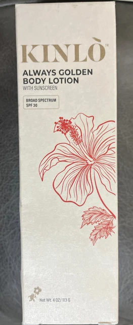 KINLO Always Golden BODY LOTION WITH SUNSCREEN SPF 30 - 4 fl oz.