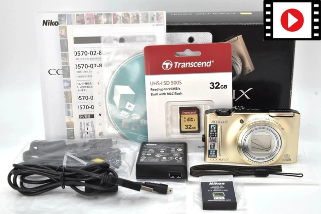MINT] NIKON COOLPIX S8100 Gold 12.1MP 10x Compact Digital
