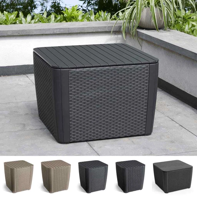 KETER GARDEN SIDE Table Luzon Wicker Patio Outdoor Coffe Table Dinner