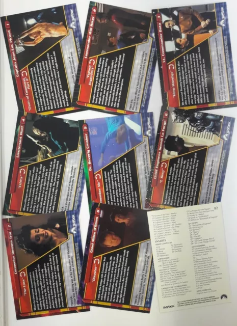 Star Trek TNG The Next Generation Profiles: 82 Card Basic/Base Set - Skybox 2000 2