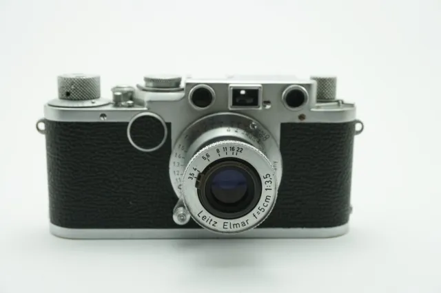 Leitz Leica IIf Red Dial 2 F Analog Kamera, Elmar 3,5 / 5 cm Lens Objektiv a27 2