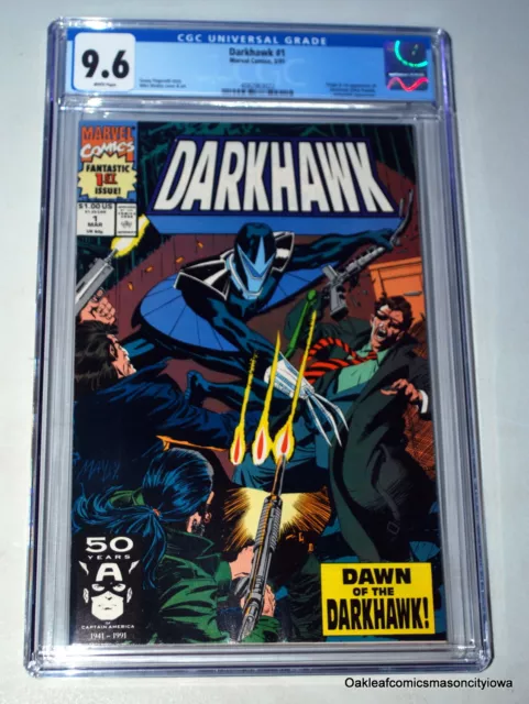 Darkhawk #1 CGC 9.6 WP Marvel 1991 Origin & 1st App. Darkhawk Hobgoblin KEY!