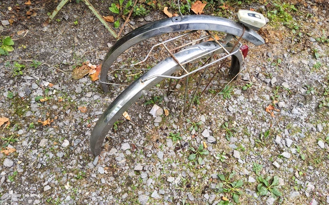 Garde-boue Avant Martelé Pour Vélo Ancien - Lefol 650B, Modèle LE MARTELE, NOS
