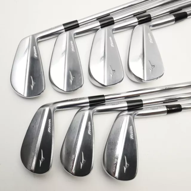 Used Mizuno MP-18 Iron Set / 4 - PW / Stiff Flex