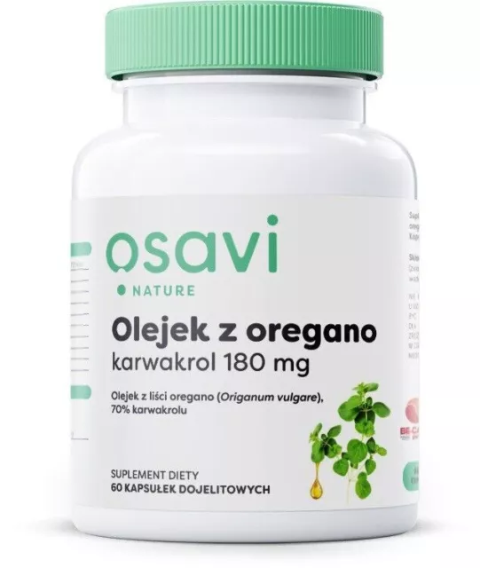 Olio di origano Carvacrol - 180 mg - 60 capsule