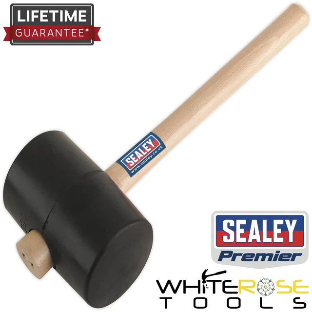 Mazo de goma Sealey 2,5 lb negro Premier