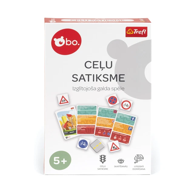 BO. EDUCATIONAL BOARD game "Road traffic" (In Latvian lang 24.72