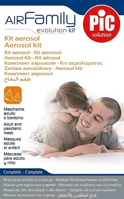 Pic Solution Air Kit Pro pour Aerosol Set Masque Tuba Filtres Tuyau