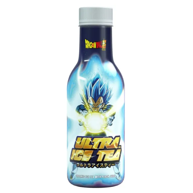 Ultra Ice Tea VEGETA Super Saiyan Blue Dragon Ball Infuso di Tè a Pesca 500ml