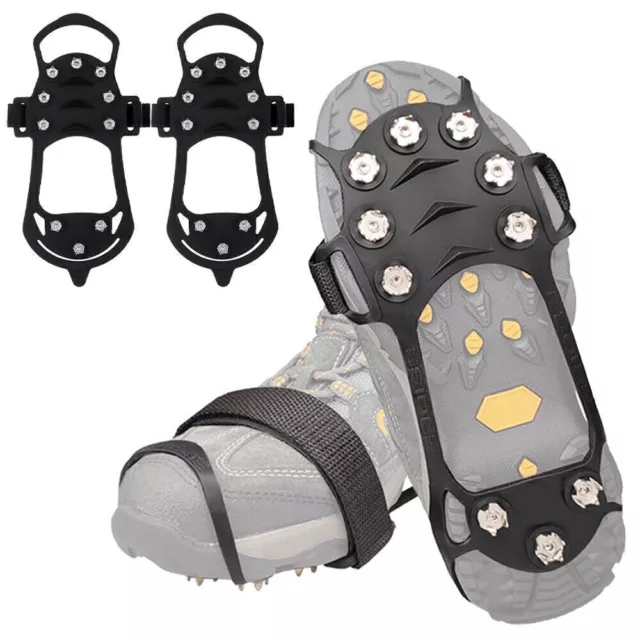 Anti Rutsch Schuh Spikes Schuhspikes Eiskrallen Ice Grips für Winter All Sizes