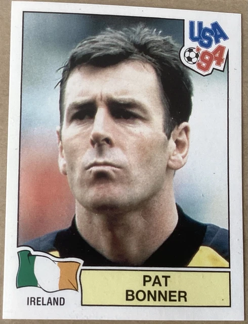 PAT BONNER, NORTHERN IRELAND, Panini USA 94 World Cup Sticker, (Green Back)