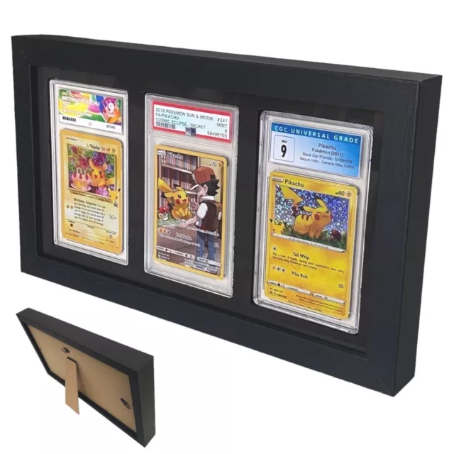 Graded Card Wall Mountable Frame PSA CGC ACE Pokemon TCG Yugioh Sports