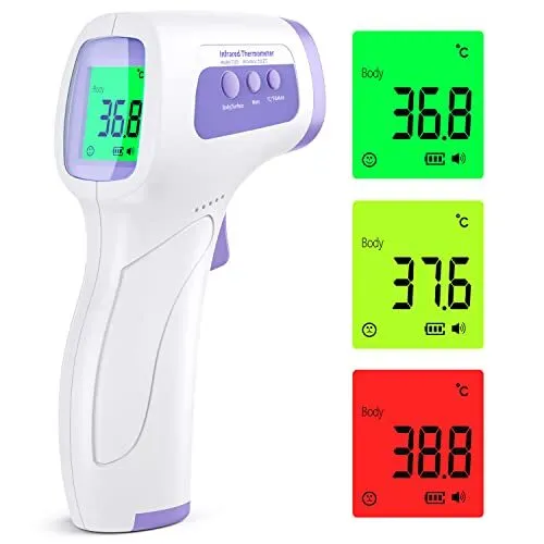 Thermomètre Frontal Médical KKmier Thermomètre Infrarouge avec Affichage LCD ...