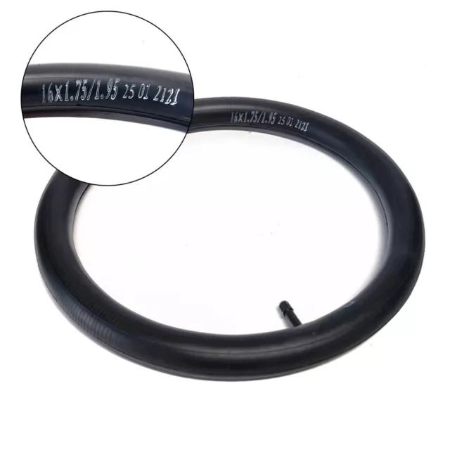 Replacement Inner Tube for 16x175/195/2125 Electric Bikes/Scooters Black