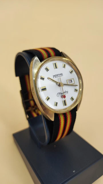 Montre Vintage Mortima Mayerling Plongeur Français - Mécanique, Boîtier Acier 36mm, Années 70, Occasion