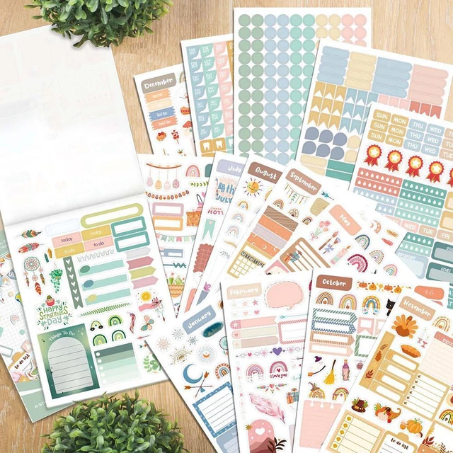 Scrapbook Day Week Month Planner Stickers New P0