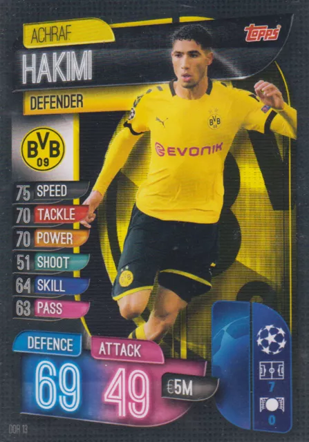 Topps Champions League 19 20 2019 2020 DOR13  Achraf Hakimi