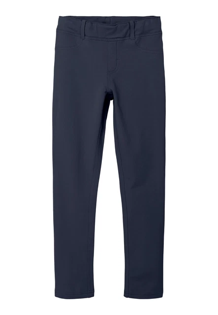 Bambini Ragazza Leggings Jeggins Pantaloni Casual IN Stoffa Jogger Jersey Lunghi