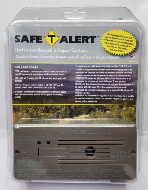 MTI Industry 35-742-BR Safe-T-Alert Carbon Monoxide Propane Leak Detector Camper