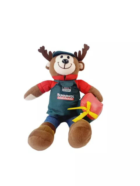 Bunnings Warehouse Brendan Character Christmas Bear Plush Collectable Toy 30cm