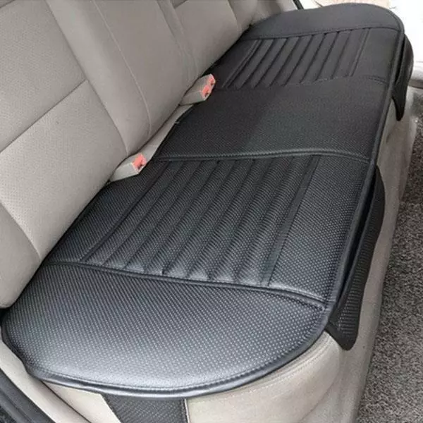 3Pc Black Universal Front & Rear Car Auto Seat Cover Protector Mat Cushion Pad 2