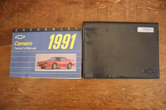 OEM GM Original 1991 Chevrolet Camaro Owners Manual User Guide With Case