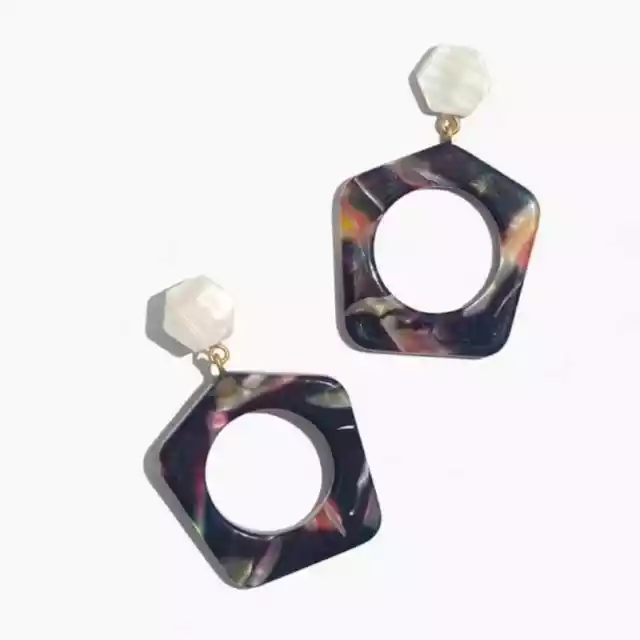 Madewell geometric drop earrings