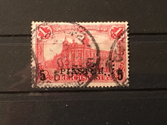 DAPO-TÜRK Deutsche Auslandspostämter (Türkei), MiNr. 20 I mit Lochung B10
