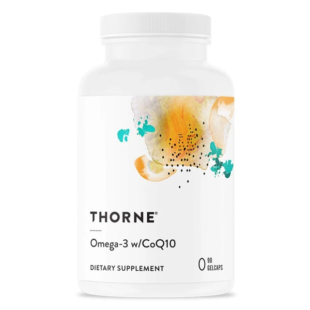 THORNE RESEARCH OMEGA3 with CoQ10 Omega3 Fatty Acid Supplement with