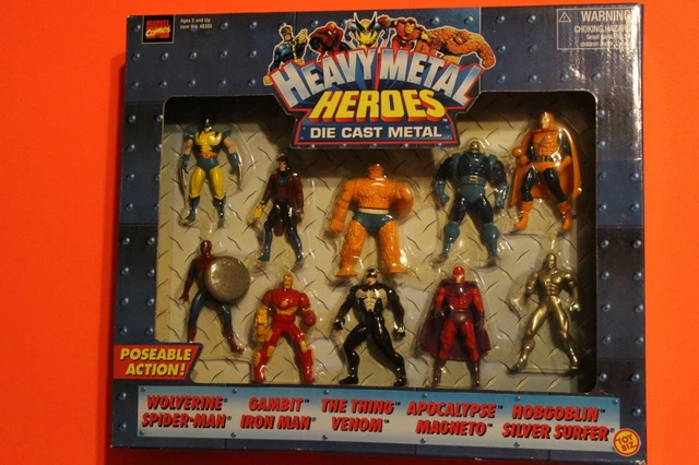 Marvel Heavy Metal Heroes (10 Pack) Htf/Rare Never Opened. See Actual Photos!!