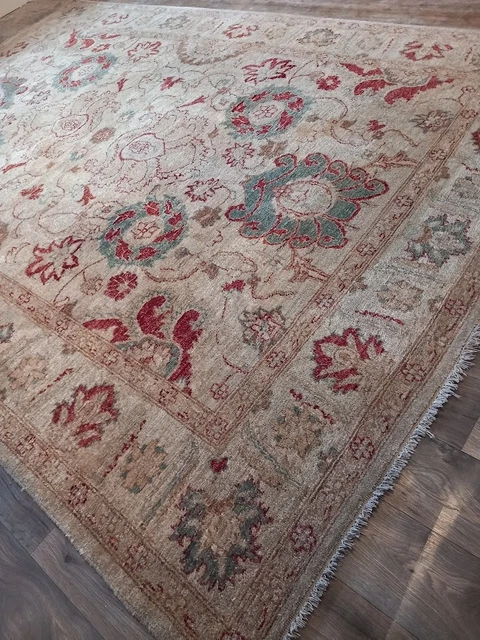 Rug LUXURY 9 x 6ft John Lewis Ziegler Chobi Afghan Oriental HAND KNOTTED Wool