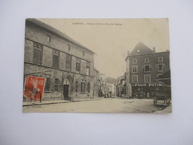 Cpa Meuse 55 Saint Mihiel King's House And Rue Des Carmes