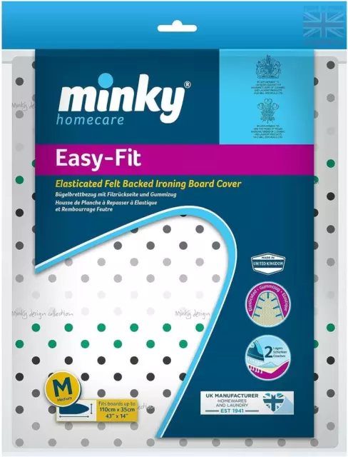 Minky PP23002000 Easy Fit Extra-Wide Ironing Board Cover 122 x 43 cm