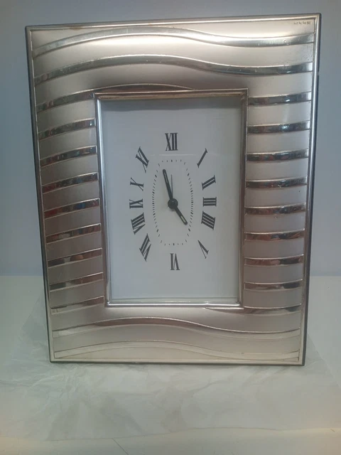 Reloj De Mesa Plata Grande 20 X 25