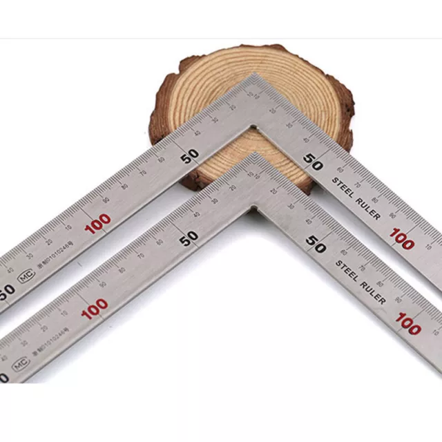 90 Degree Right Angle Ruler Stainless Steel Measurement Square Tool (30cm  or 50cm)(500mm*250mm)