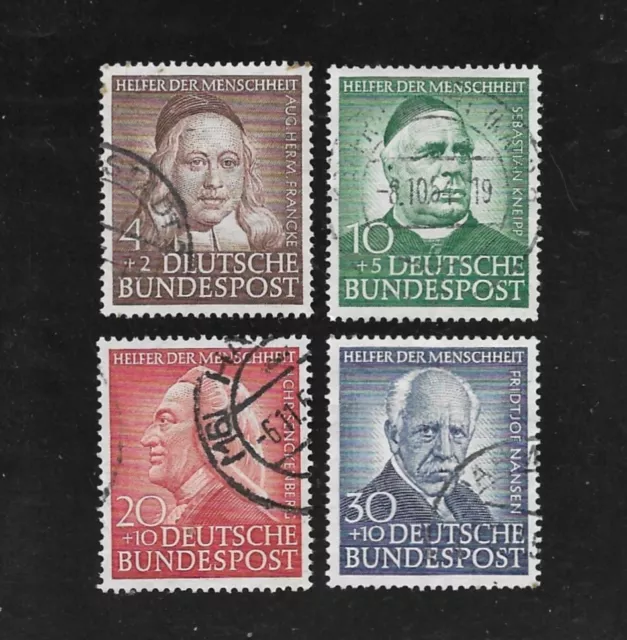 Briefmarken BRD / Bund 1953 Michel-Nr. 173 + 174 + 175 + 176 gestempelt