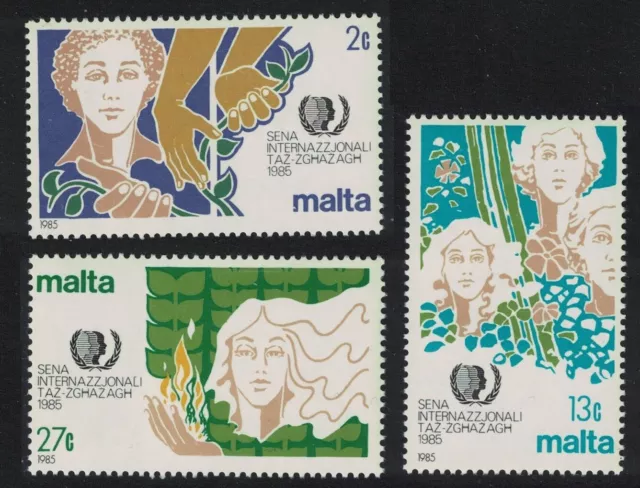 SALE Malta Intl Youth Year 3v 1985 MNH SG#756-758