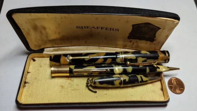 Vintage Bleistifte Stift Menge Sheaffer Gold Gefüllt Lebenslange & Andere